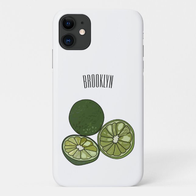 Kaffir lime cartoon illustration Case-Mate iPhone case (Back)
