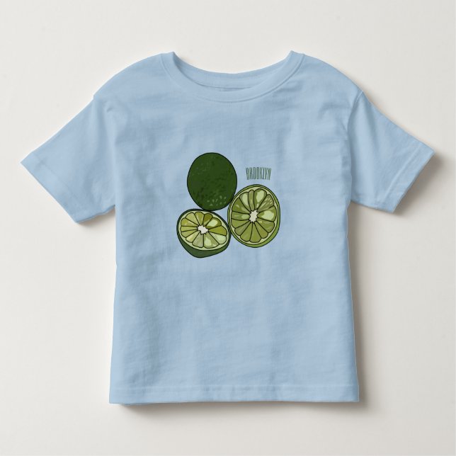 Kaffir lime cartoon illustration toddler T-Shirt (Front)