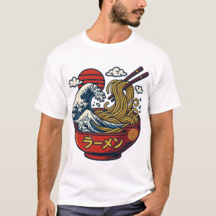 Kaganawa Wave Ramen T-Shirt Japanese Streetwear