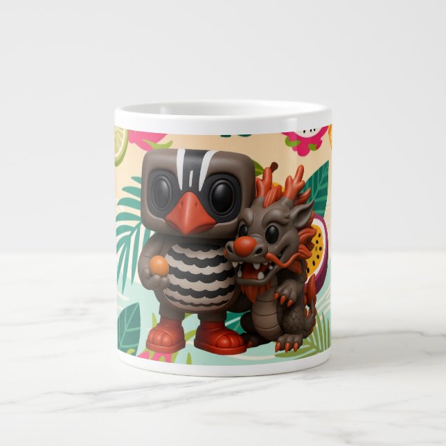 Kagu And Dragon Large Coffee Mug (Front)