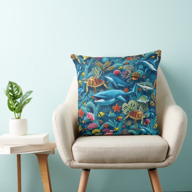 Kagu marine ecosystem Inspiration Cushion (Chair)