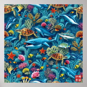 Kagu marine ecosystem.  poster