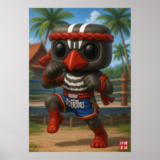 Kagu Muay Thai Fighter Poster (Front)