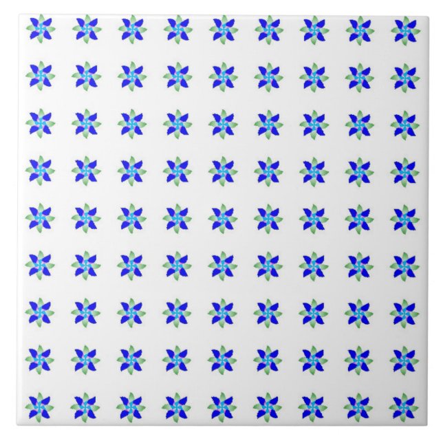Kaguruma (White× Blue) Tile (Front)