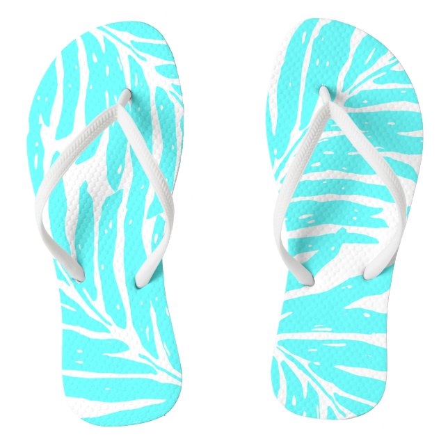 Kahanu Garden Hawaiian Palm Leaves Jandals (Footbed)