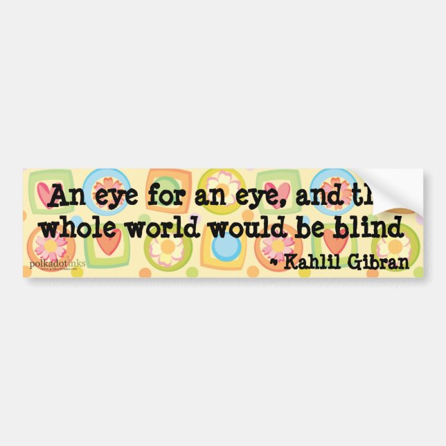 Kahlil Gibran Forgiveness Sticker (Front)
