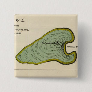 Kahoolawe, Hawaii 15 Cm Square Badge