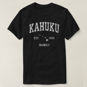 Kahuku Hawaii Hi Vintage Athletic Sports Design  T-Shirt