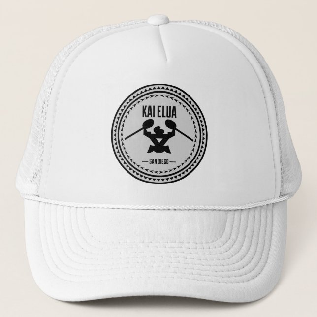 Kai Elua Outrigger 2013 | Silver Logo Trucker Hat (Front)