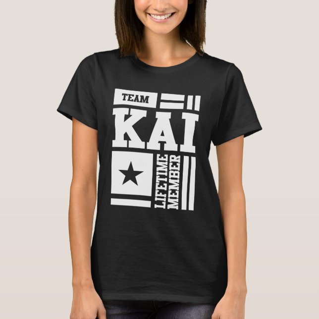 Kai Personalised Name Birthday Gift T-Shirt (Front)