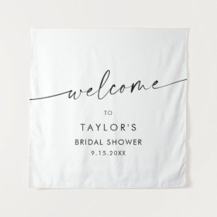 KAIA Minimalist Bridal Shower Welcome  Tapestry