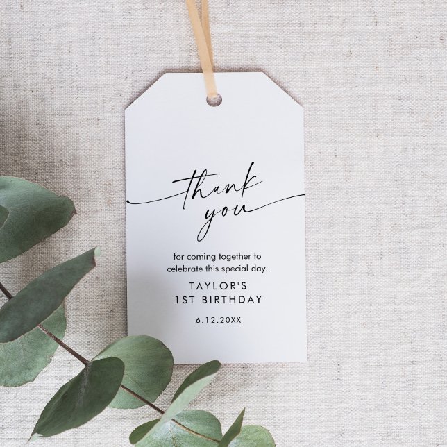 KAIA Modern Birthday Party Favour Tag (Creator Uploaded)