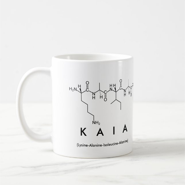 Kaia peptide name mug (Left)
