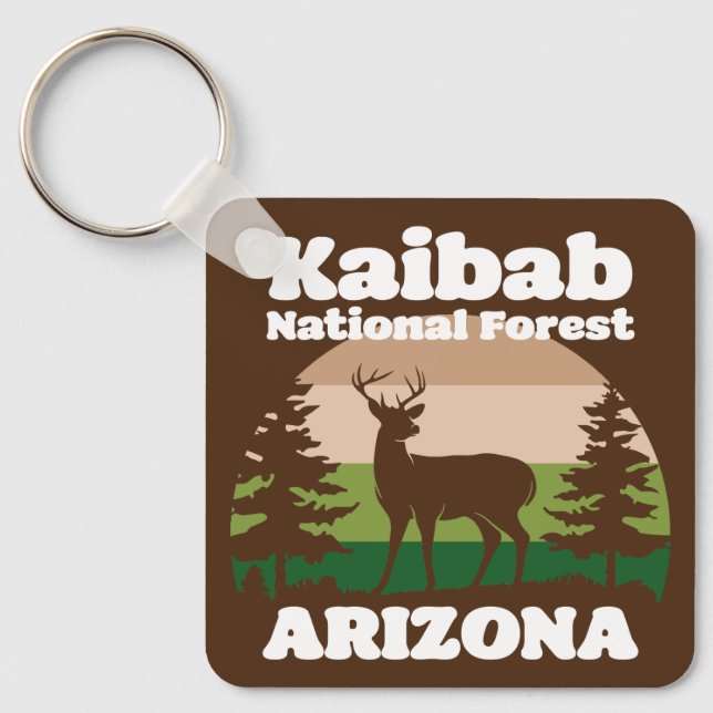 Kaibab National Forest Arizona Key Ring (Front)