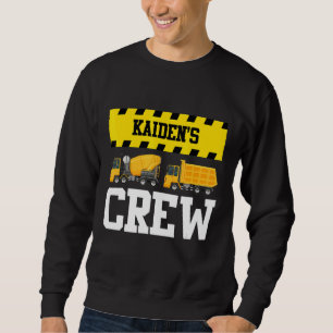 Kaiden Construction Crew Custom Dumptruck Dump Tru Sweatshirt