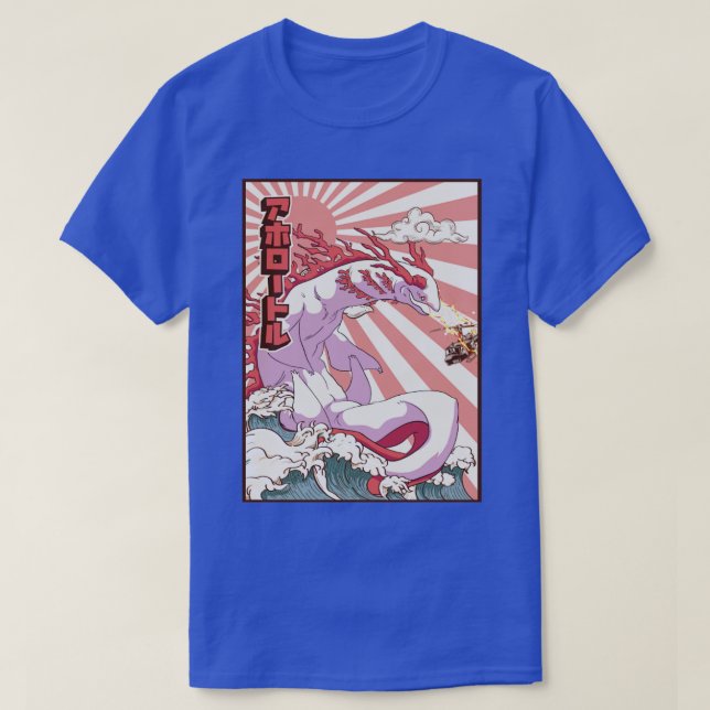 Kaiju Axolotl Japanese Monster Gift1 T-Shirt (Design Front)