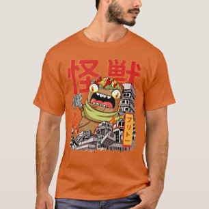 Kaiju Burrito Japanese Anime Monster Meican Food g T-Shirt