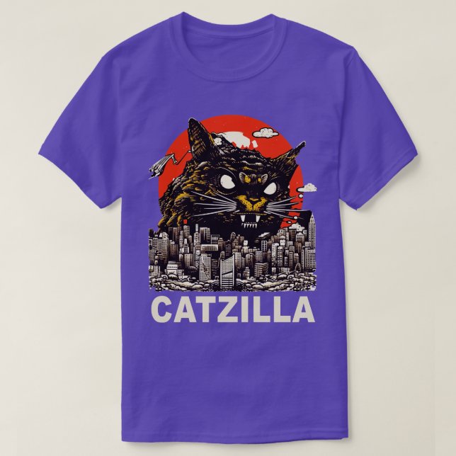 Kaiju Cat Monster Catzilla 4 T-Shirt (Design Front)