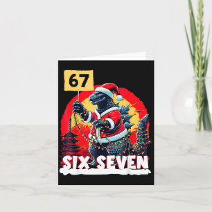 Kaiju Christmas 67 Santazilla Japanese Monster Din Card