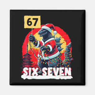 Kaiju Christmas 67 Santazilla Japanese Monster Din Magnet