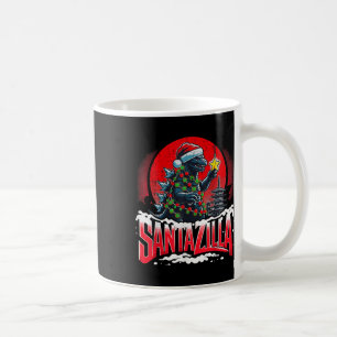 Kaiju Christmas Santazilla Japanese Monster Dinosa Coffee Mug