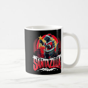 Kaiju Christmas Santazilla Japanese Monster Dinosa Coffee Mug