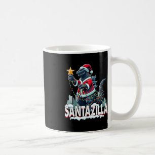 Kaiju Christmas Santazilla Japanese Monster Dinosa Coffee Mug