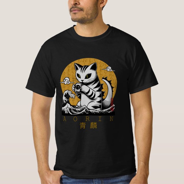 Kaiju Neko — AORIN T-Shirt (Front)