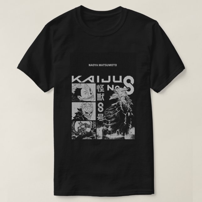 Kaiju No.8 – Manga Style Monster Battle Art Tees (Design Front)
