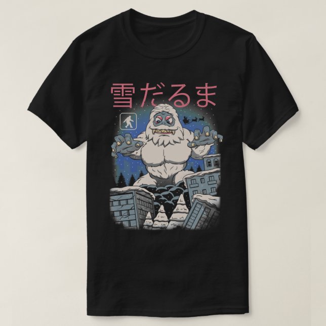 Kaiju Snowman  T-Shirt (Design Front)