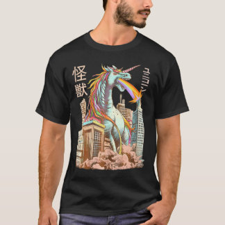 Kaiju Unicorn Japanese Monster Unicorn Anime Manga T-Shirt