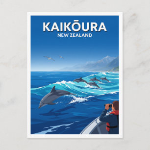 Kaikōura Marine Wildlife Sanctuary New Zealand Postcard