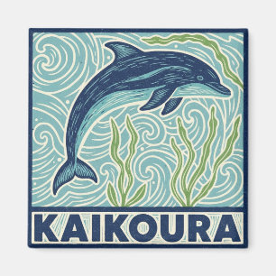 Kaikoura New Zealand Dolphins Travel Magnet