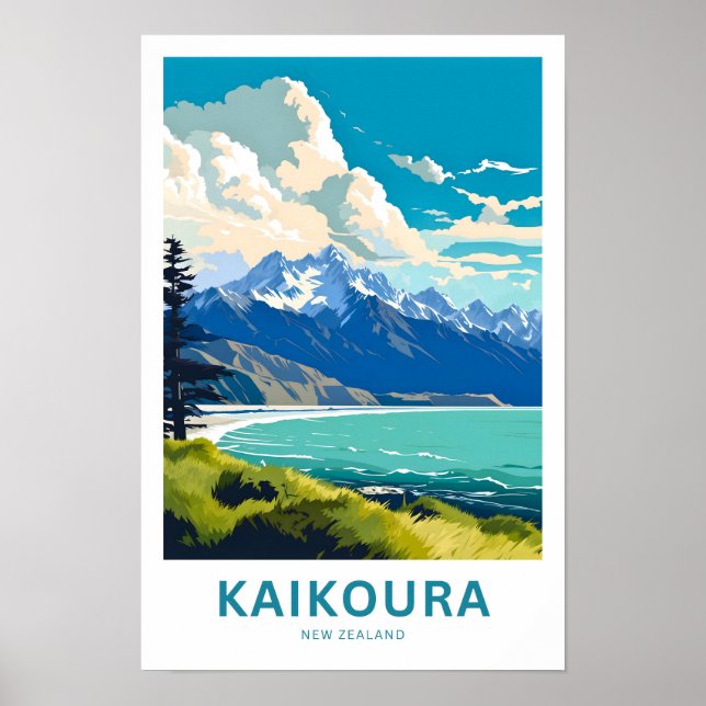 Kaikoura New Zealand Travel Print (Front)