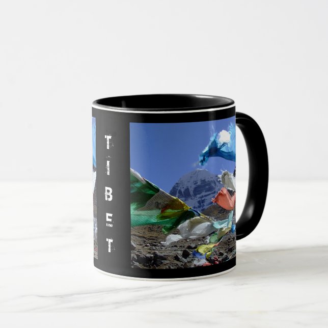 Kailash, Holy mountain, Tibet - Himalayas Mug (Front Right)