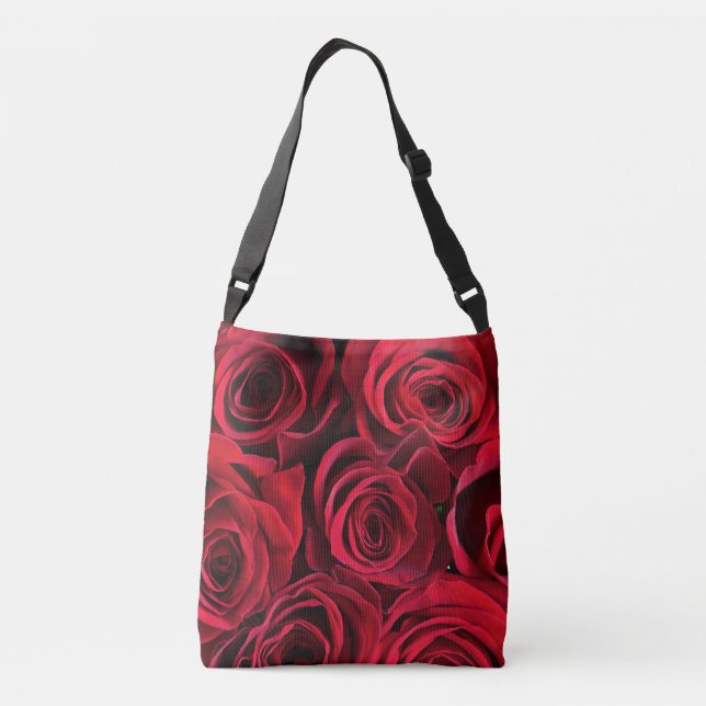 Kailin Gow's Go Girl Red Roses Cross Body Bag (Back)