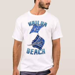 Kailua Beach Hawaii Vacation Tribal Stingray T-Shirt
