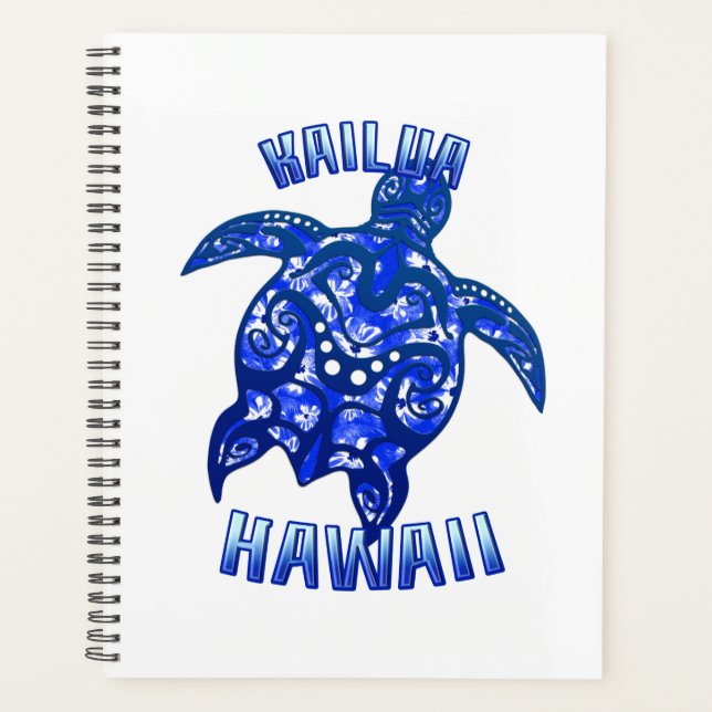 Kailua Hawaii Vacation Tribal Turtle Planner (Front)