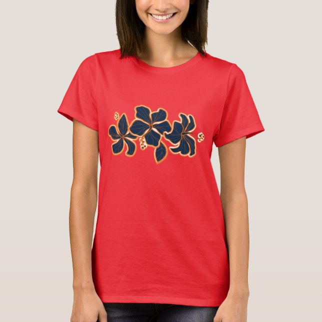 Kailua Hibiscus Ladies T-Shirt (Front)