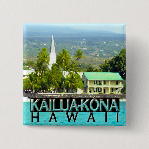 Kailua-Kona 15 Cm Square Badge