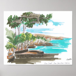 Kailua-Kona Coast Poster