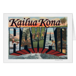 Kailua Kona, Hawaii - Large Letter Scenes
