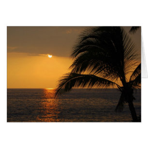 Kailua-Kona, Hawaii, Sunset Card