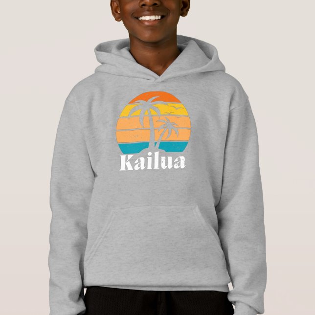 Kailua Retro Vintage  Hoodie (Front)