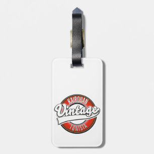 Kairouan tunisia vintage style logo luggage tag