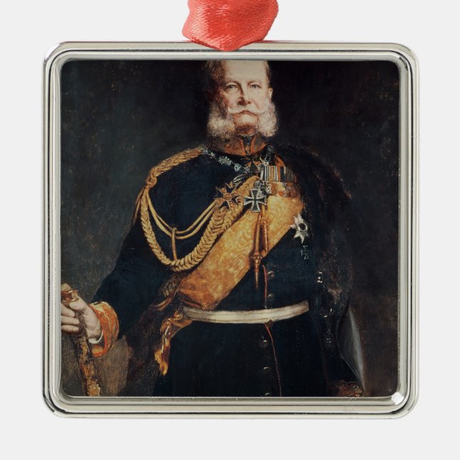 Kaiser Wilhelm I Metal Tree Decoration (Front)