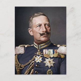 Kaiser Wilhelm II 1908 colourized Postcard