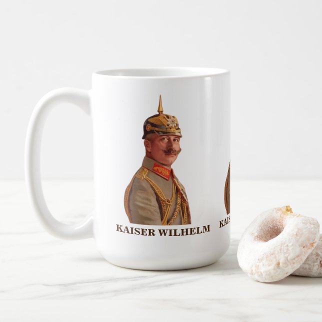 Kaiser Wilhelm II, Emperor of Germany Gift Mug (With Donut)