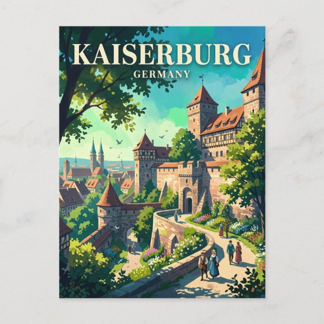 Kaiserburg Nürnberg Germany Postcard (Front)