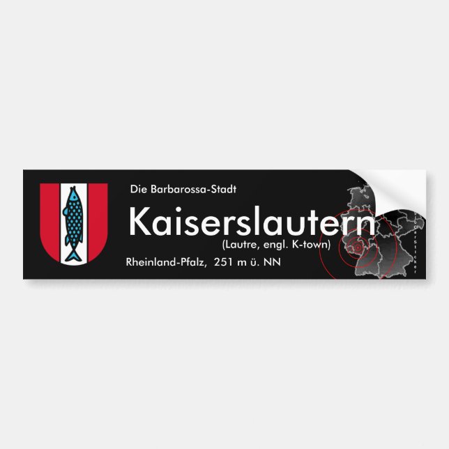 Kaiserslautern 3 bumper sticker (Front)